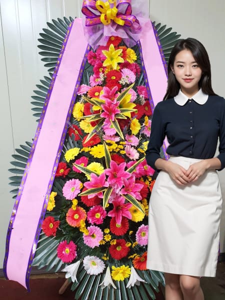 수원 파티웨딩유 3단화환 기본형